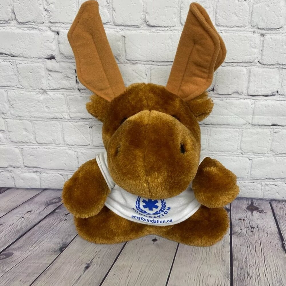 Moose Plush Toy Stuffed Animal Gift Thank your Paramedic 9.5 Inches E.M.S.